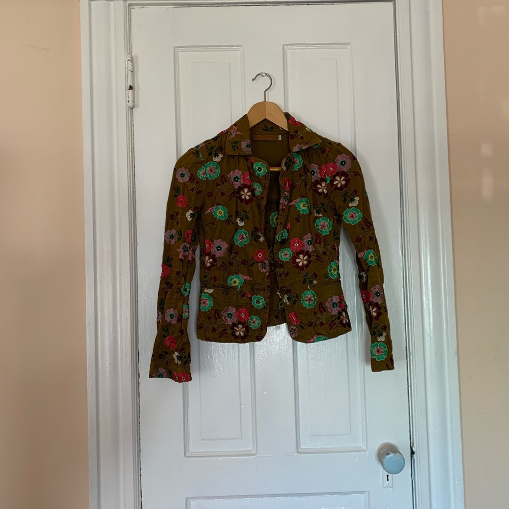 Johnny Was embroidered blazer